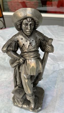 Pewter Statue of Colonial Explorer
