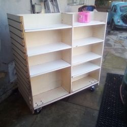 Two-sided Shelves On Wheels