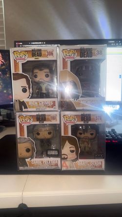 Funko Pop Walking Dead Set of 4