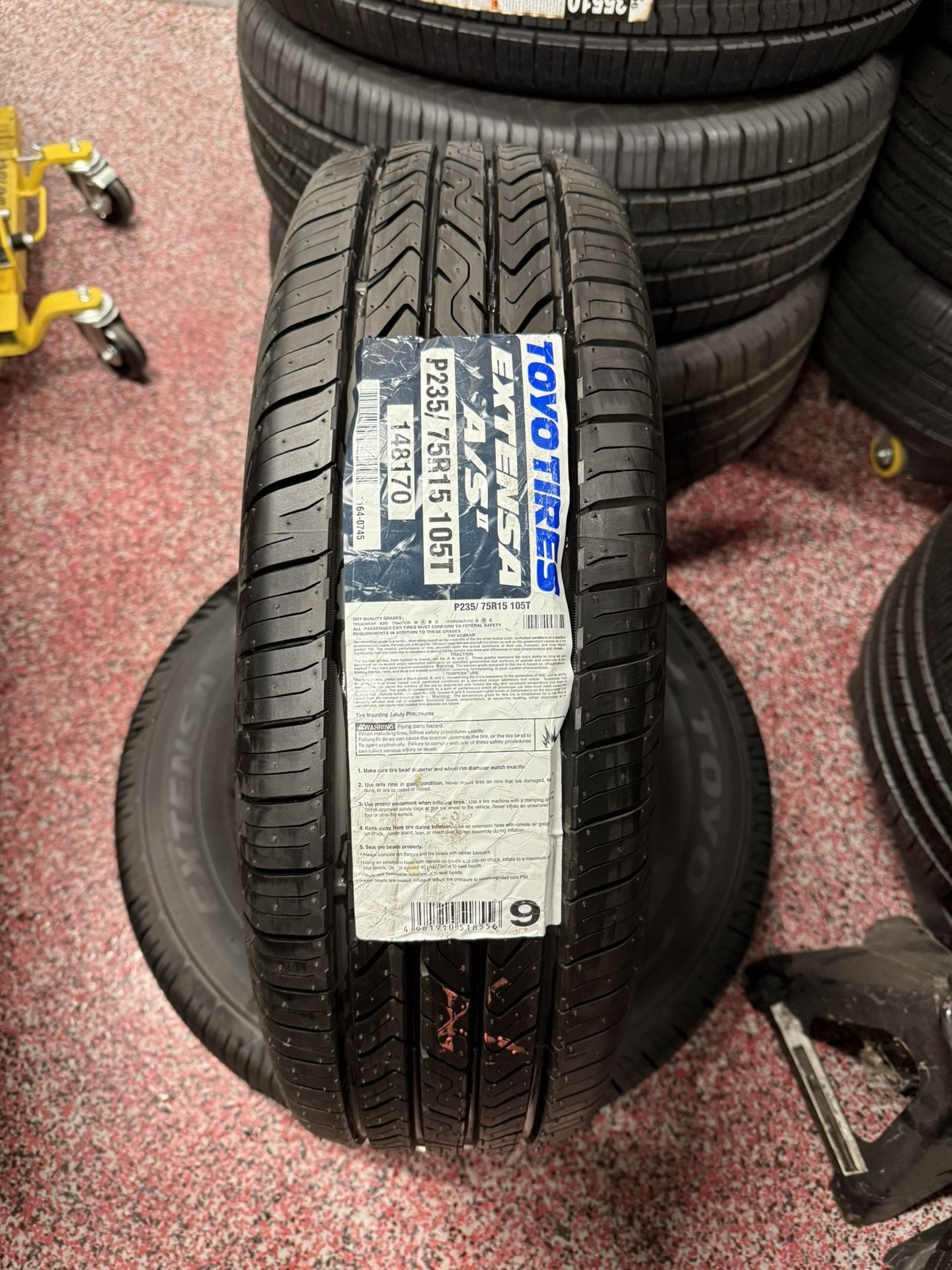 TOYO 235/75/15 NEW $103 EACH 235/75R/15 EXTENSA HP2 235/75R15 HP II A/S