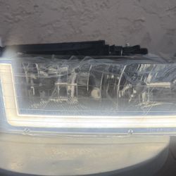 00-06 Chevy Tahoe Silverado Smoke Clear LED Strip Headlights Parking Lights