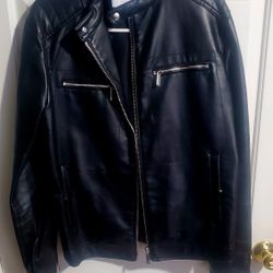 Zara Faux Leather Jacket . Large $40