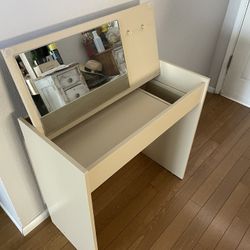 Vanity with mirror- 29.5 inches wide/ 14.5 inches deep / 29.5 inches hight 