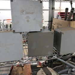 Boxes Of Electrical Boxes.elbows , Fittings And Such