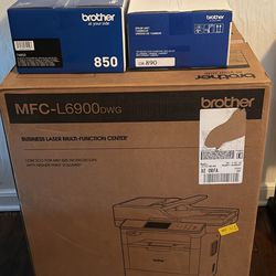 Brothe MFC-L6900DWG Printer With New Drum And Toner