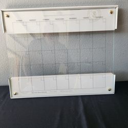 Glass Dry Erase Calendar 