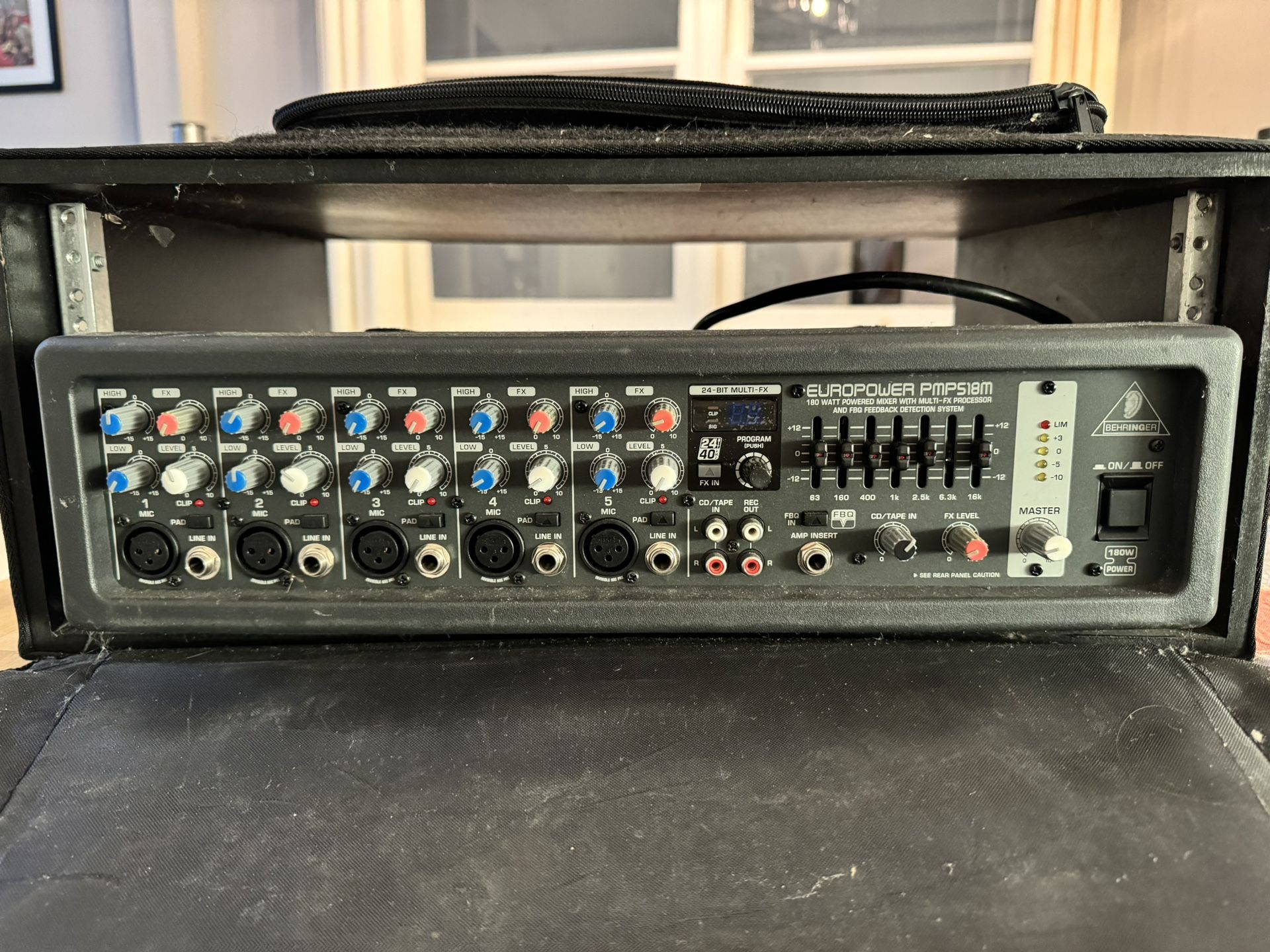Behringer 180W Mixer w/ Case