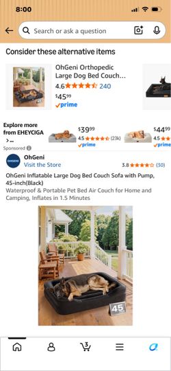 New in box inflatable large dog bed