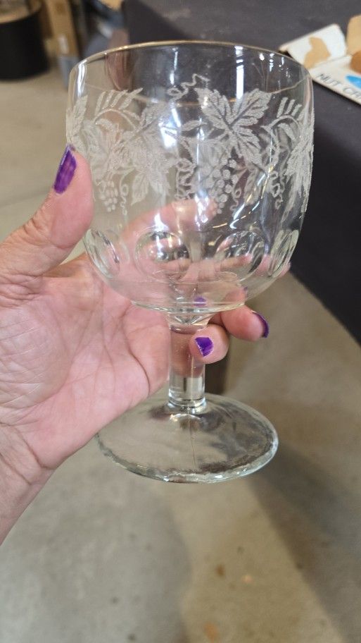 Set Of Six Wine Goblets
