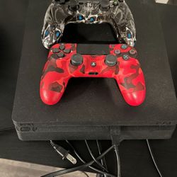 PS4 With Two Controllers