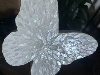 Decorative White Butterfly Bowl / Centerpiece