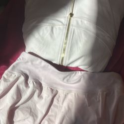 PINK LULU GOLD ZIP SIZE 4