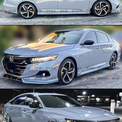 YOFER JDM Side Skirt Extensions For Honda Accord Sport 10th Gen (2018-2022) (Sonic Grey) 