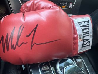 Mike Tyson signed glove