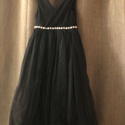 Girls Black Dress And Dress Shoes