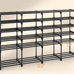 Super Spacious Metal Shoe Rack