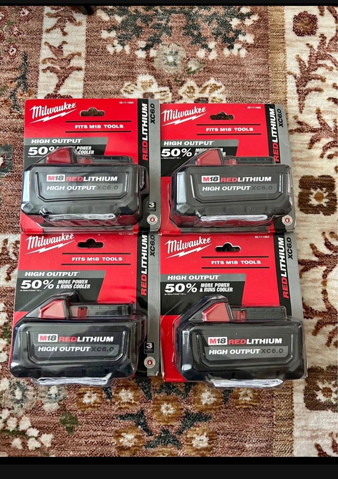 🔥 New Milwaukee Genuine XC6.0 H.O M18 battery