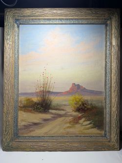 Adelbert Raymond Drew (1(contact info removed)) Monument Valley Desert Landscape Oil Painting