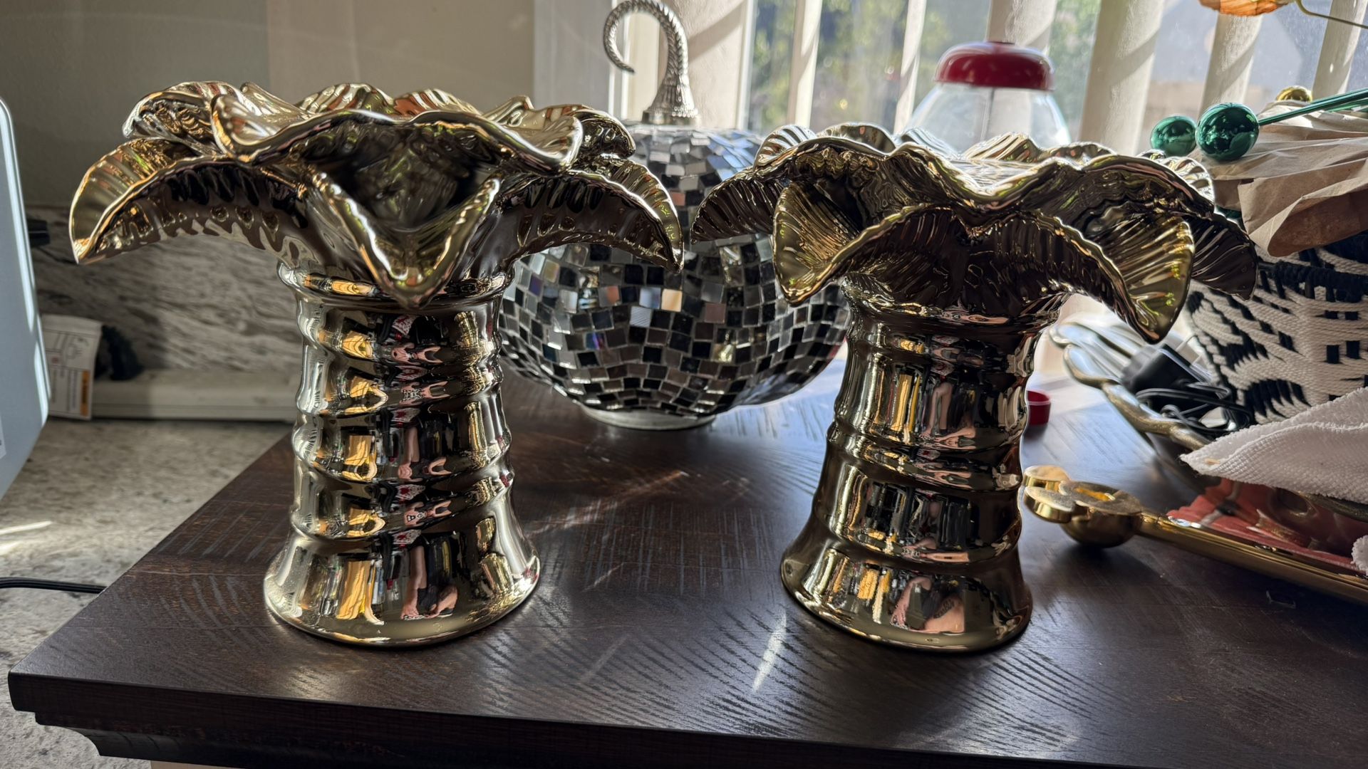 BBW Palm Tree Candle Holders