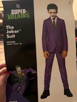 The joker suit, halloween costume