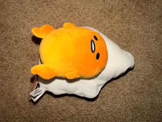 Gudetama The Lazy Egg "Lying Down" Stuffed Plush Toy NWT