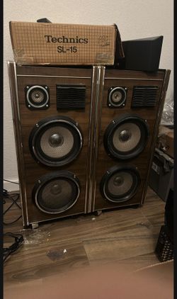 SUPER RARE MINT 70's Disco Era Vtg Speakers PILOT W/wheels+ chrome!!!