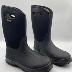 New! Bogs Classic High-handle Rain / Snow Boots - Black. Kids Size 6. 100% waterproof. Durable. Easy On/Off. Comfort rated to -30°F