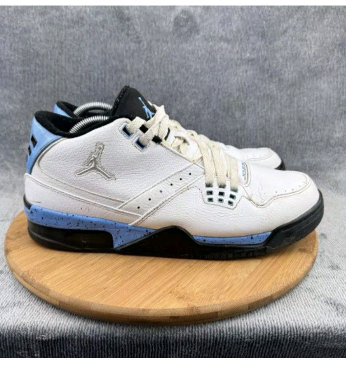 Nike Mens Air Jordan Flight 23 Size 13White Carolina Blue Basketball Sneakers