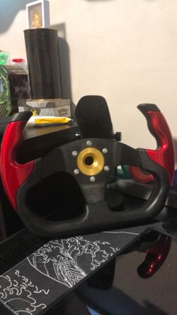 Steering Wheel Black and Red 330mm