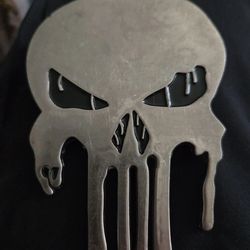 Punisher skull belt buckle