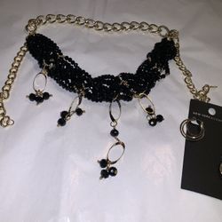 Womens Necklace And Earrings 