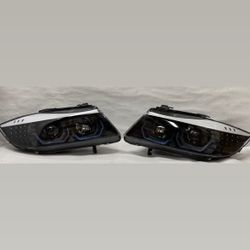 Led Halo Black Housing Headlights For 2005-2013 Bmw 4dr Sedan Luces Farros Focos Luces Beamer 