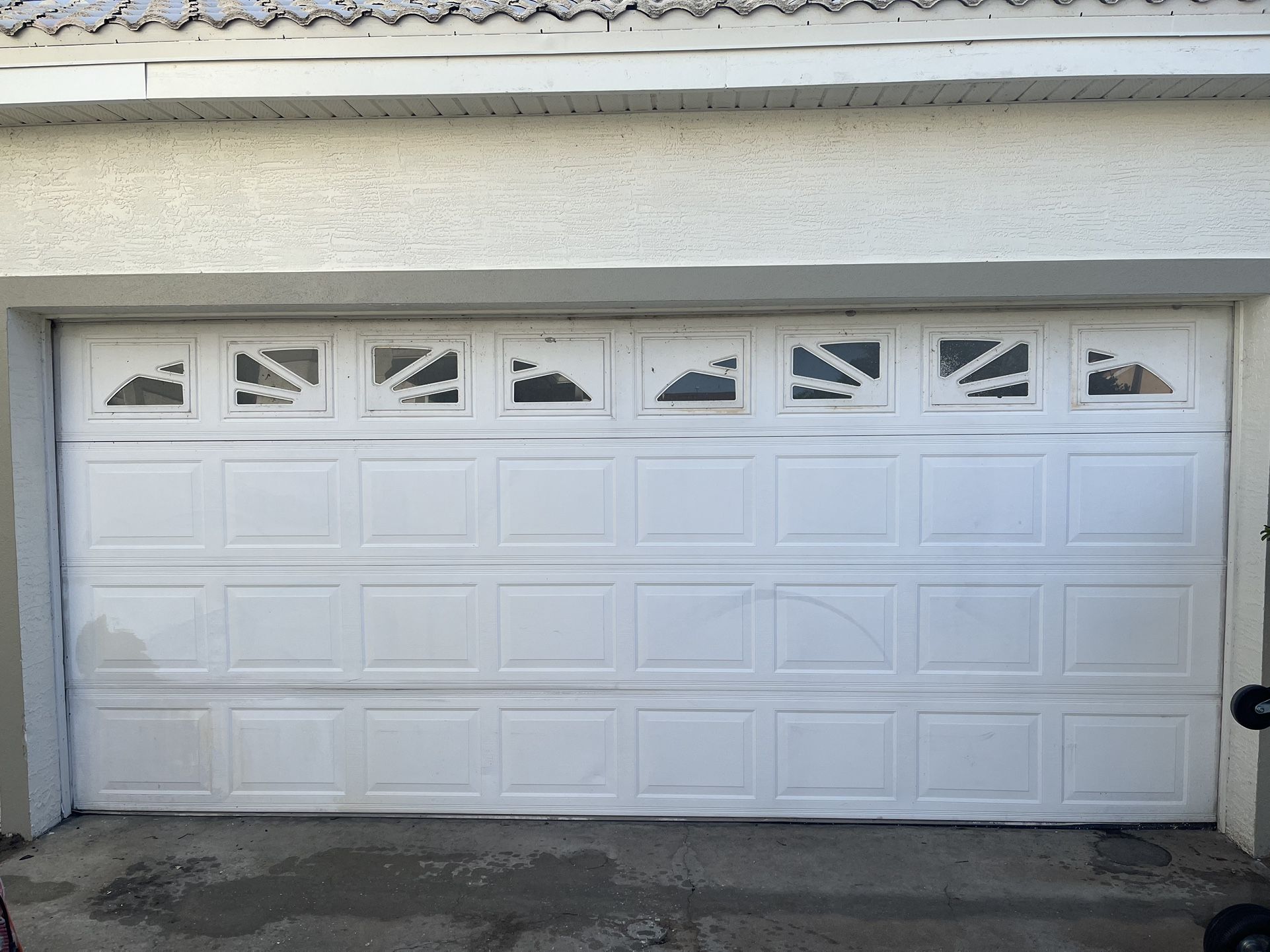 Two 16x7 Garage Door with heavy duty reinforcement bars