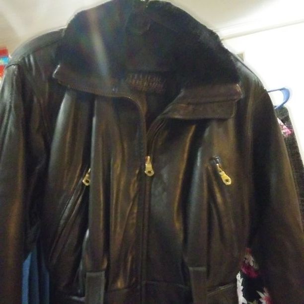 Lamb leather woman jacket