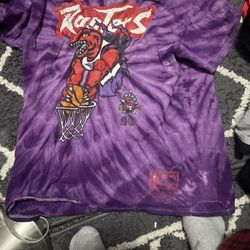  Toronto Raptors T-Shirt  Hardwood Classics by Mitchell and Ness Adult Large