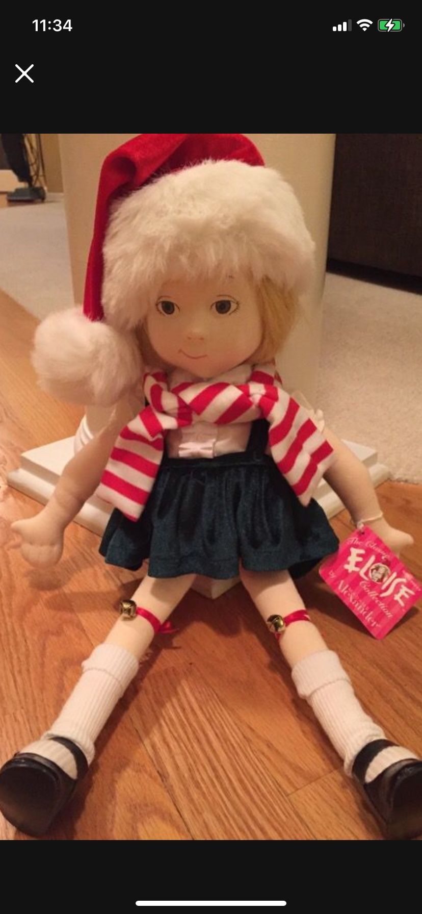 ❤️ New Madame Alexander Doll Eloise At Christmas time, Rare Madame Alexander Doll, Collectible 19” Eloise Doll
