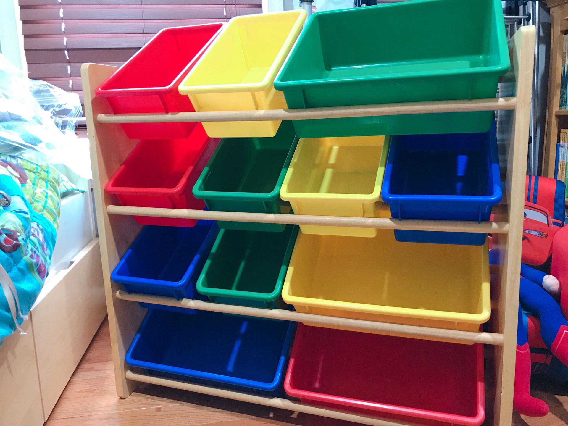 Kids' Toy Storage Organizer - Natural/Primary