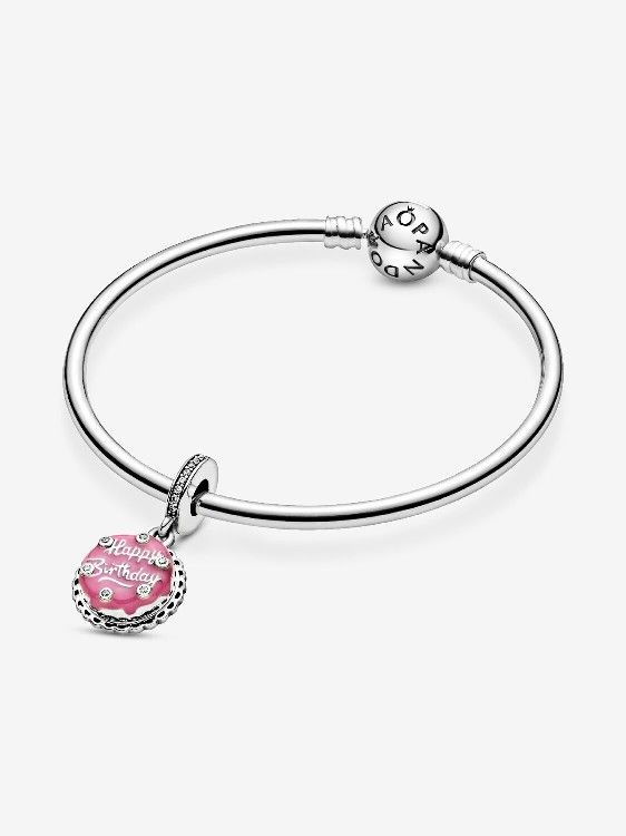 Pandora Pink Birthday Cake Dangle Charm
