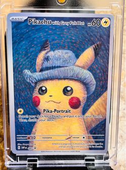 Pikachu Van Gogh replica card