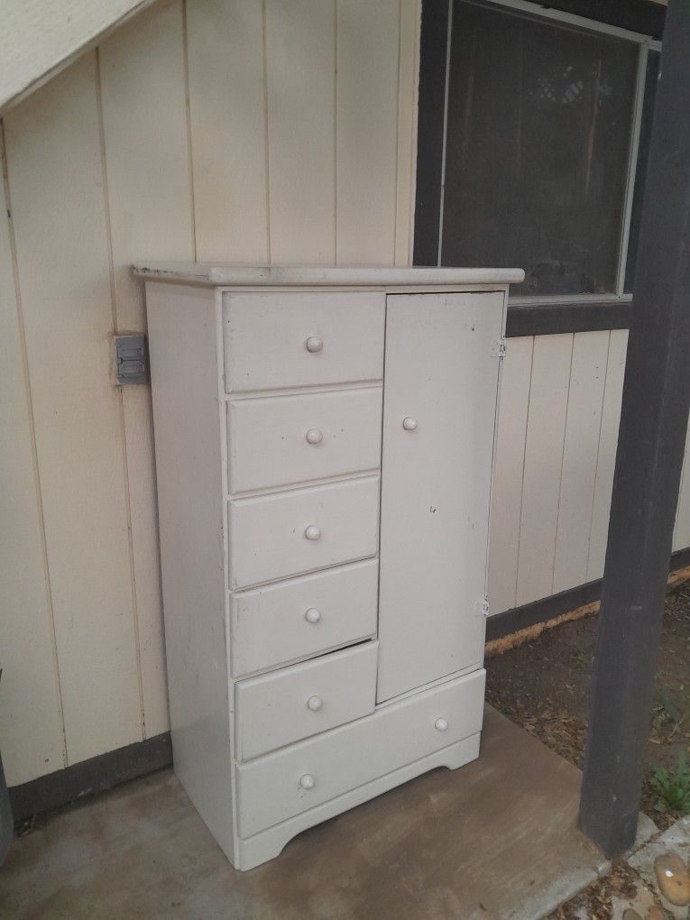 Wood Cabinet With Drawers/Door $45.00.