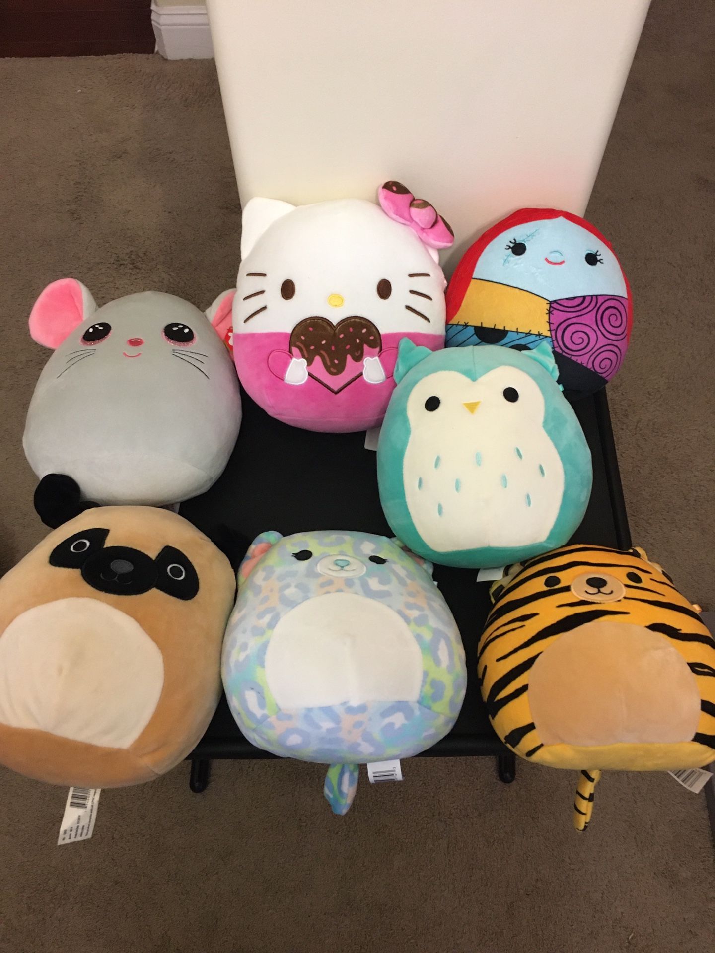 8” Squishmallows And TY Plushes