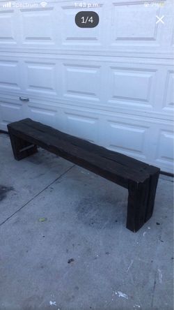rustic bench