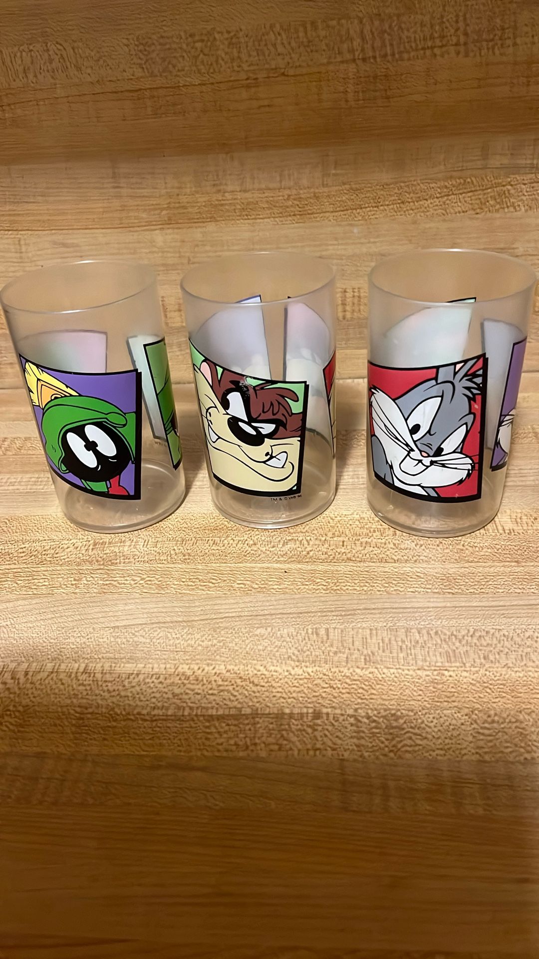 3 Warner Brothers Studio Store Plastic Cups