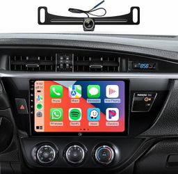 Car Stereo Radio Toyota Corolla 2014 2015 2016 Wireless CarPlay Android Auto, 10.2” Touch Screen Head Units, Backup Camera