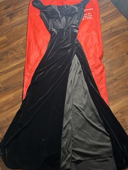 black velvet corset prom dress