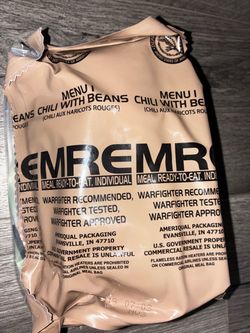 Military MRE - Menu 1 - Chili with beans