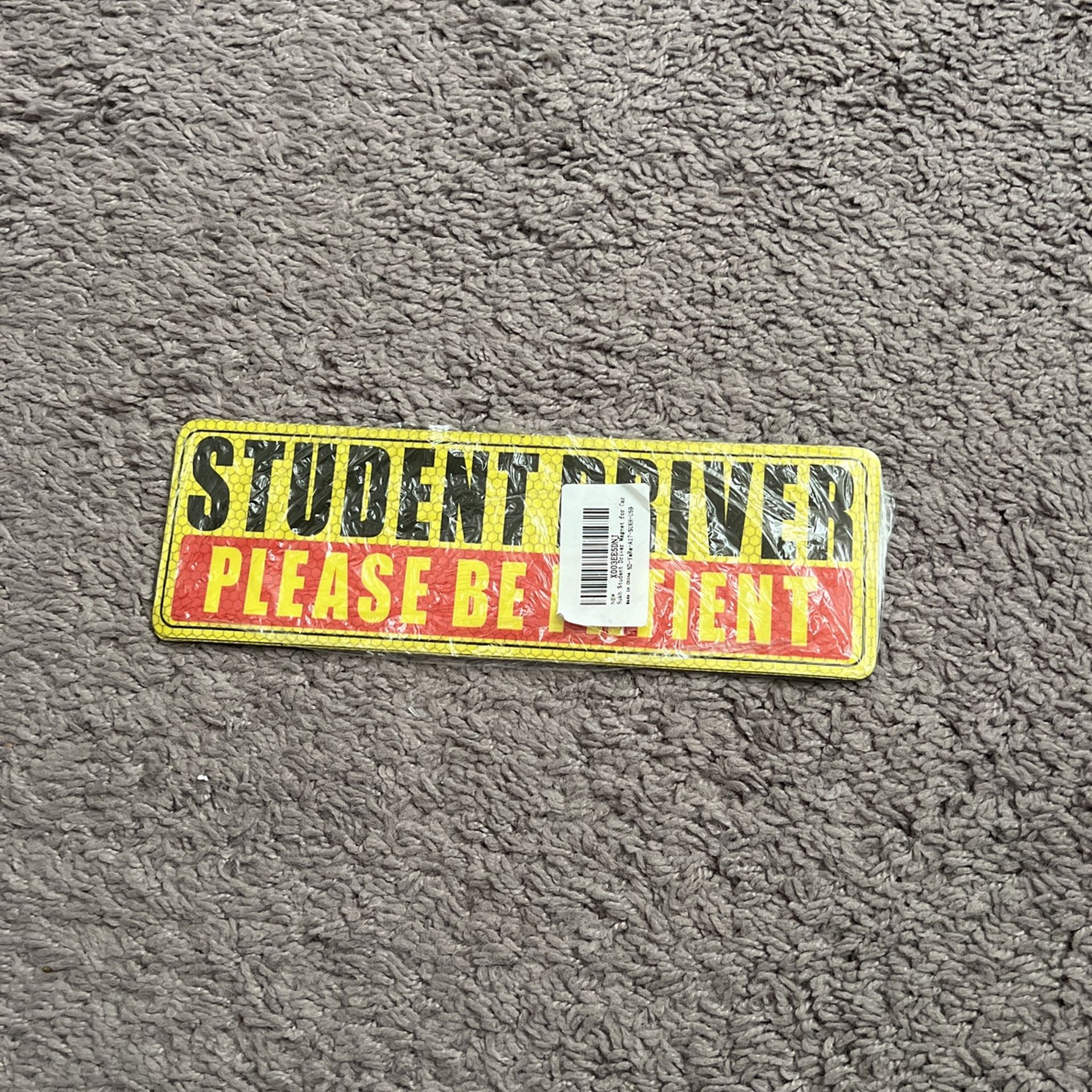 3 Pcs-Student Driver Magnet for Car, Please Be Patient Student Driver Magnet Sticker