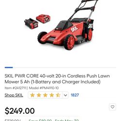 All Electric Lawn Mower 