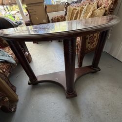 Living Room Half Moon Table 