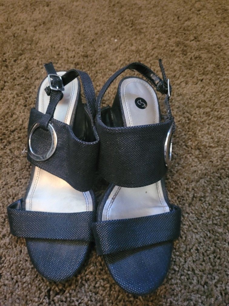 Women's Black Heels / Sandals
